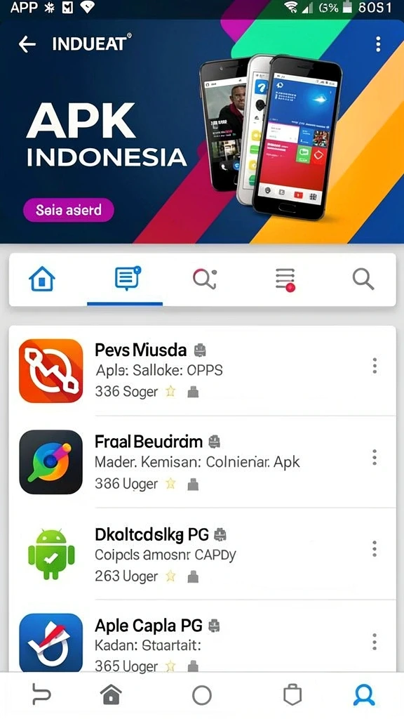 Menu permainan yang beragam dan mudah diakses.