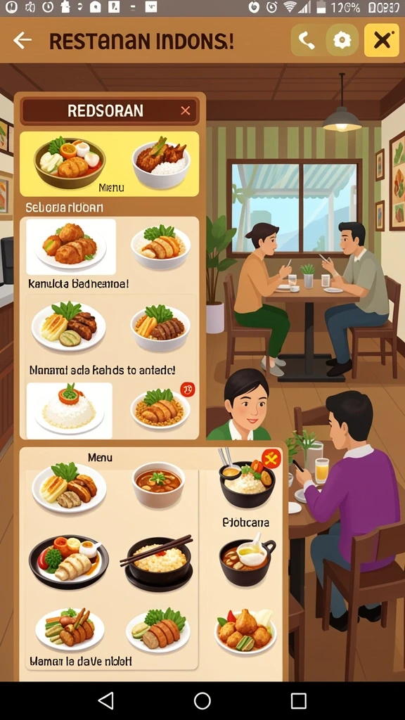 Tangkapan layar dari mode permainan yang mendebarkan.