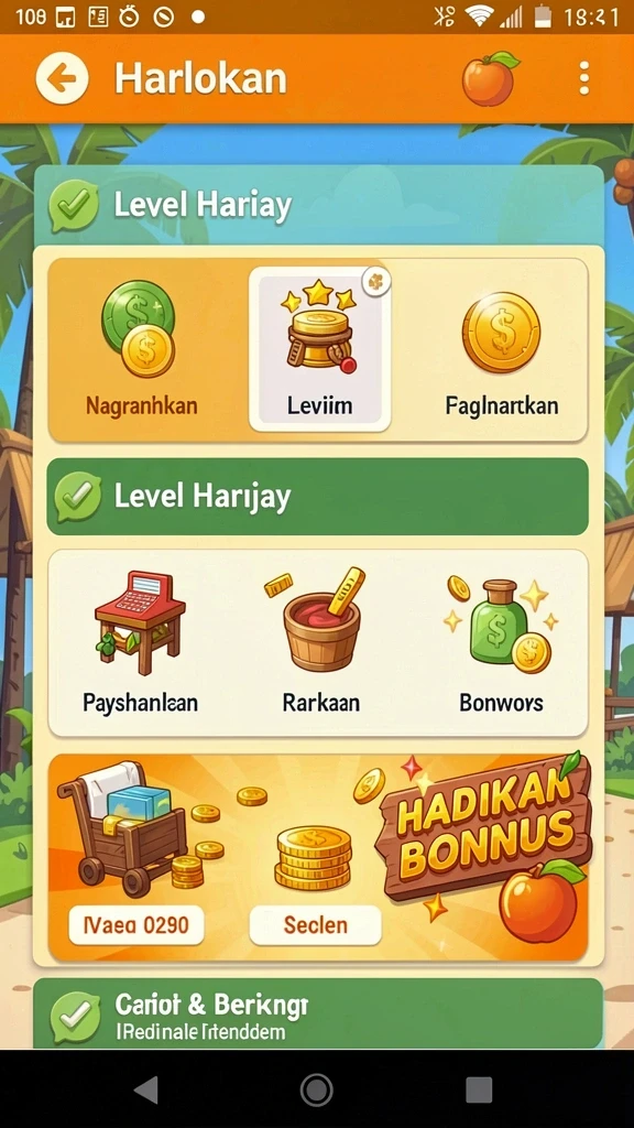Tampilan awal yang menarik dan mudah dinavigasi.