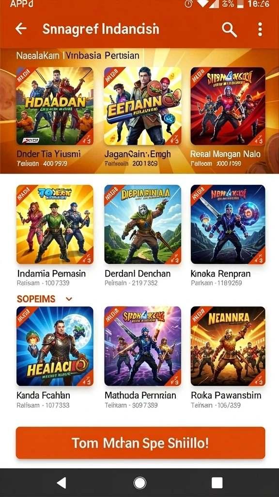 Beragam permainan seru untuk dipilih.