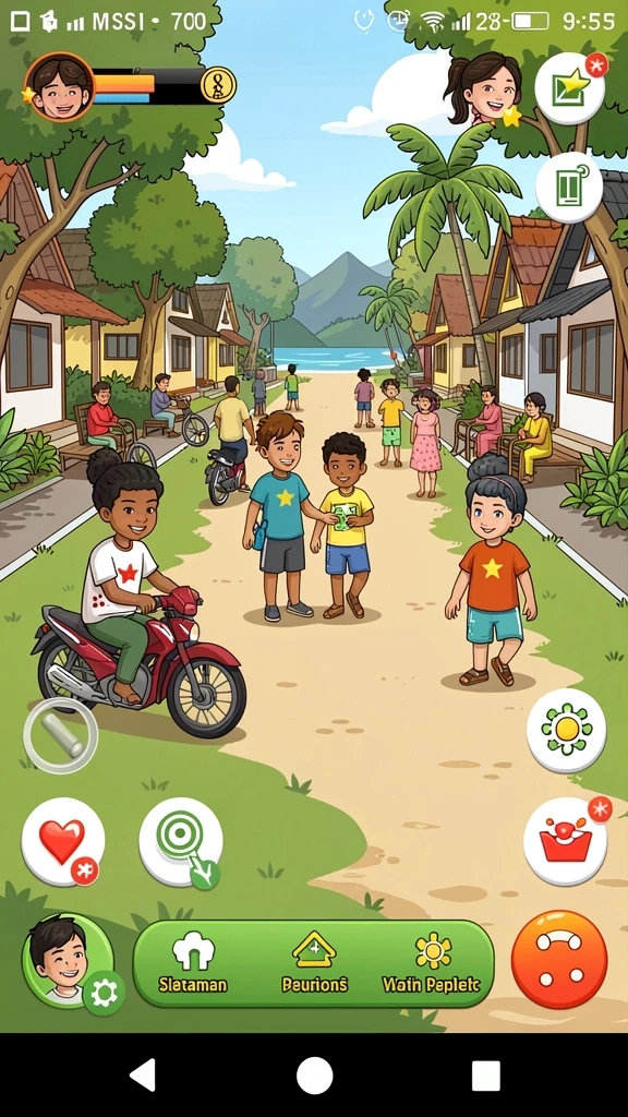 Tampilan grafis yang memukau dalam permainan F7F7.