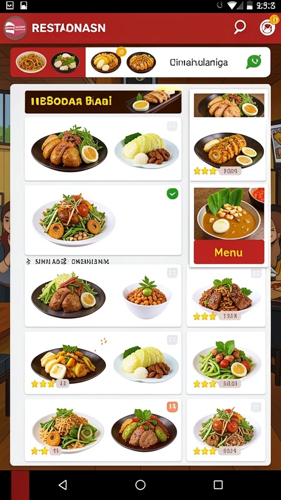Screenshot memperlihatkan fitur interaksi sosial dengan pemain lain.