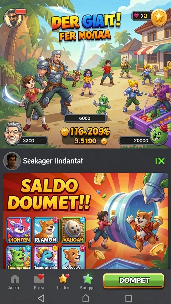 Karakter dengan kemampuan unik untuk setiap pemain.