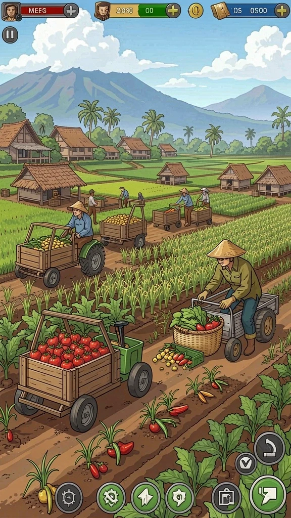 Screenshot ketiga menunjukkan interaksi sosial di antara pemain.