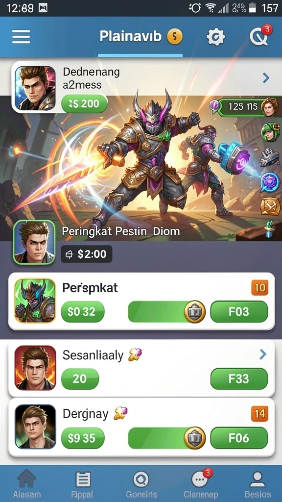 Screenshot menggambarkan mode permainan kompetitif yang seru.