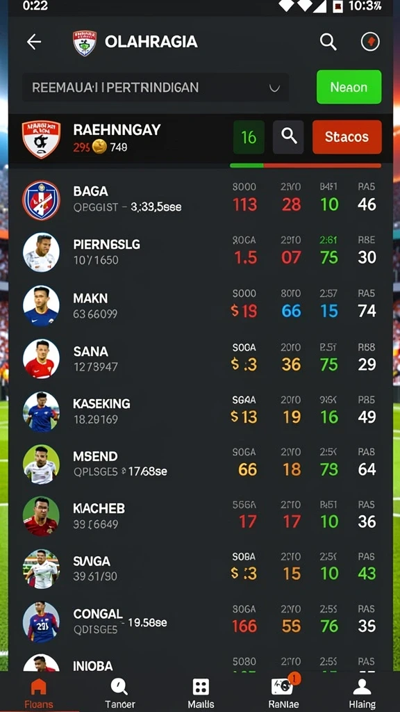 Tampilan kategori permainan yang beragam dan mudah dipilih.
