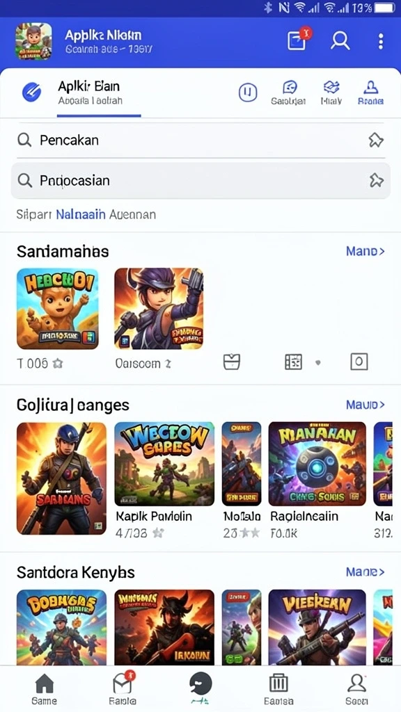 Beragam permainan menarik untuk para pemain.