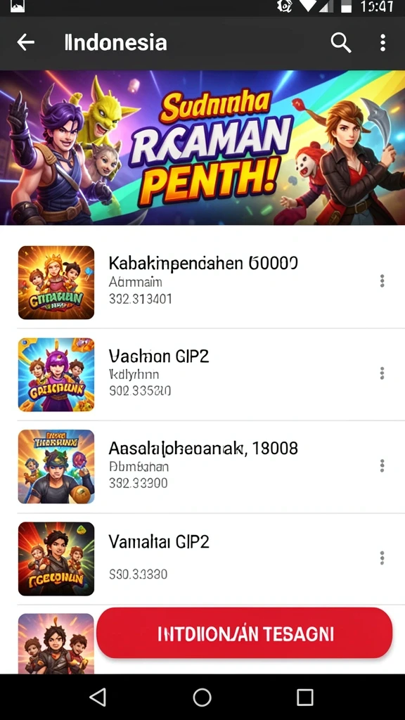 Tampilan antarmuka yang user-friendly dan intuitif.