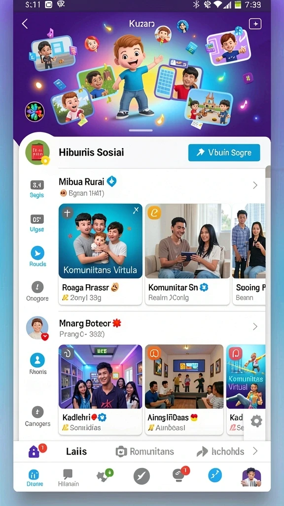 Tampilan antarmuka menarik dan mudah dinavigasi.