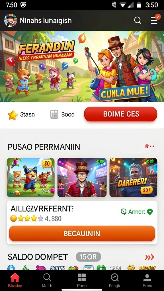 Tampilan antarmuka yang modern dan menarik.