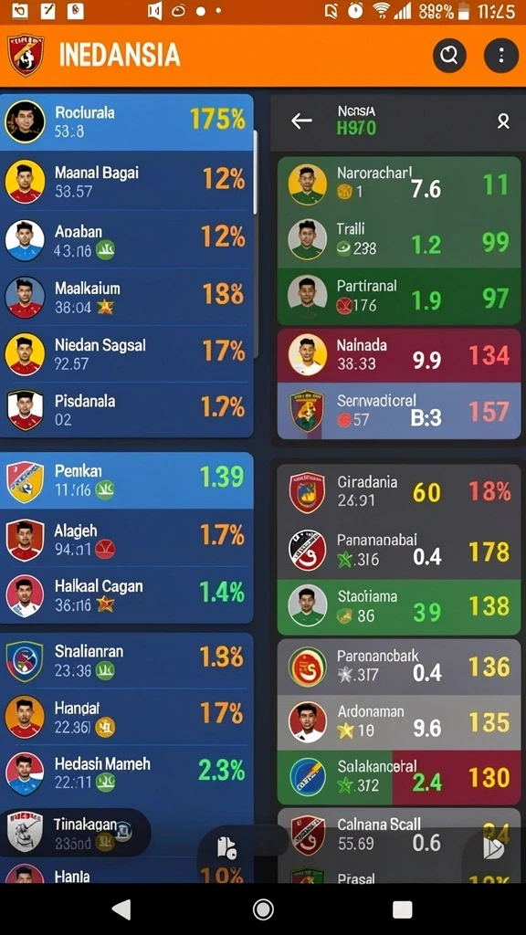 Tampilan fitur sosial yang menghubungkan pemain.