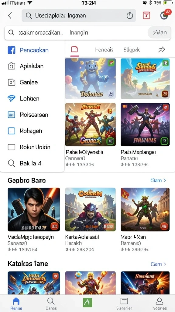 Pemandangan dalam game yang memukau dan detail.