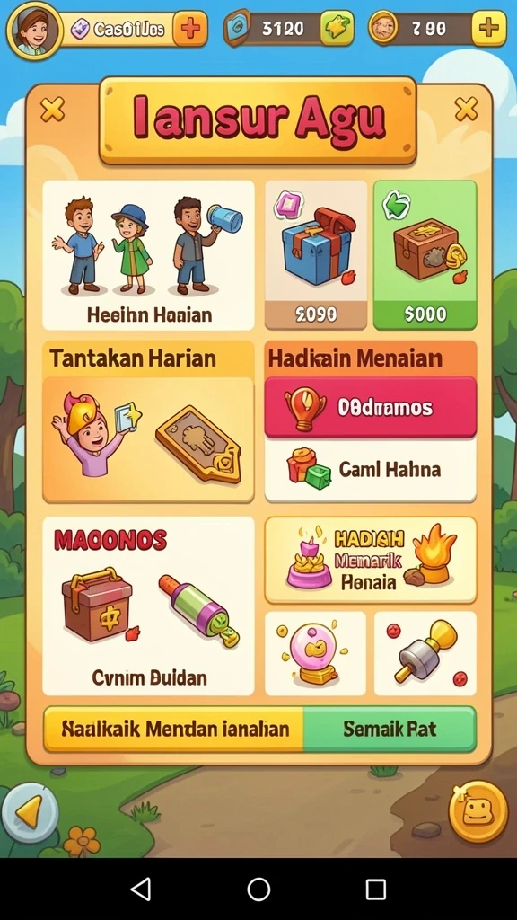 Tampilan antarmuka SEDAPTOGEL yang menarik dan mudah digunakan.