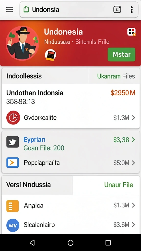 Tampilan antarmuka yang user-friendly.
