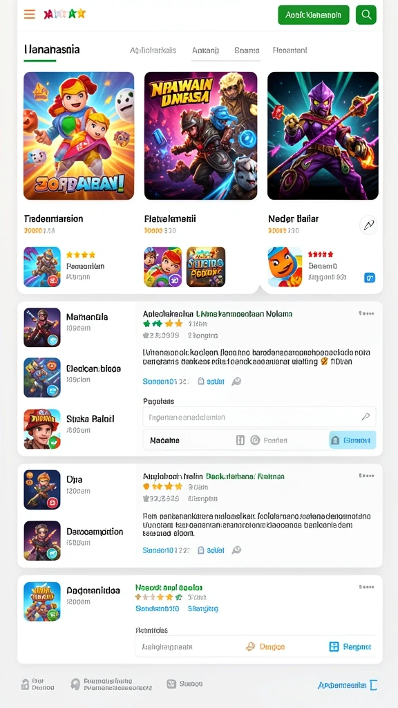 Berbagai mode permainan yang seru dan menantang.